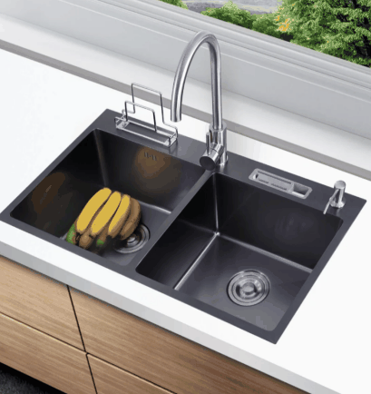 Double bowl sink