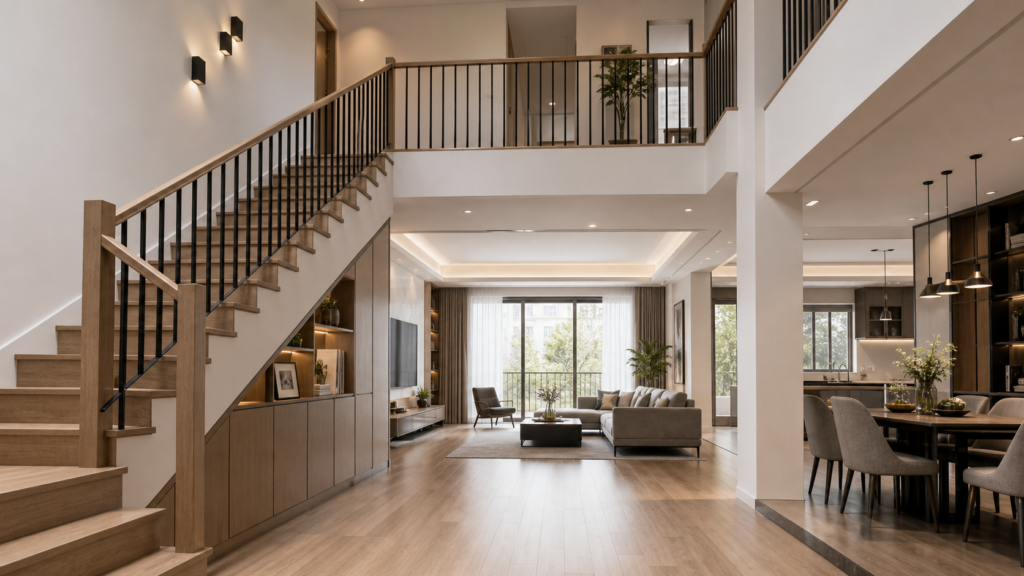 140 sqm Duplex Renovation Tips: Stair Storage, Style and Space Planning