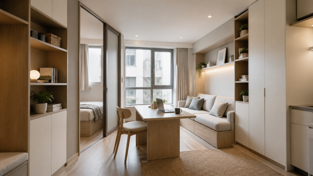 40 sqm Small Apartment Design: Furniture, Color and Partition Mistakes