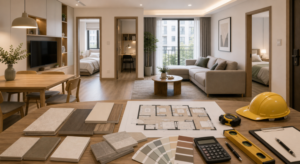 80 sqm Three-Bedroom Two-Living-Room Renovation: Precautions and Company Selection