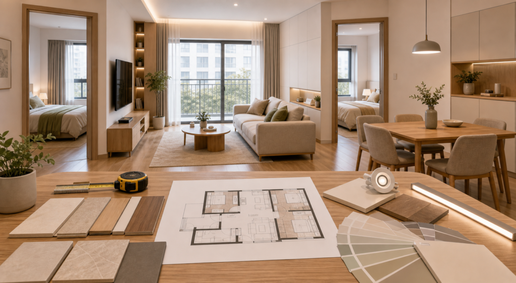 84 sqm Two-Bedroom Two-Living-Room Renovation: Precautions and Planning