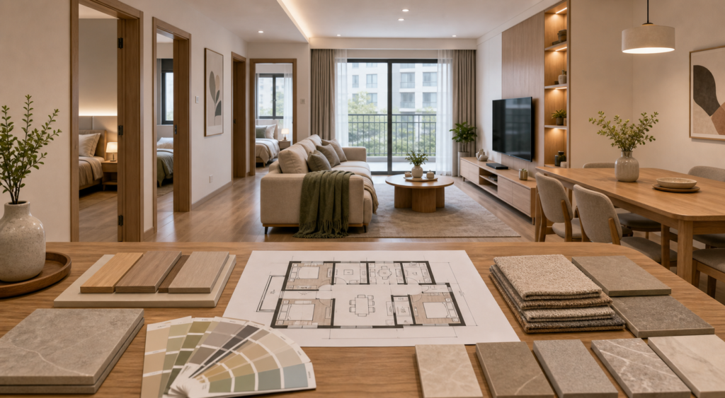90 sqm Three-Bedroom One-Living-Room Renovation: Tips and Style Choices