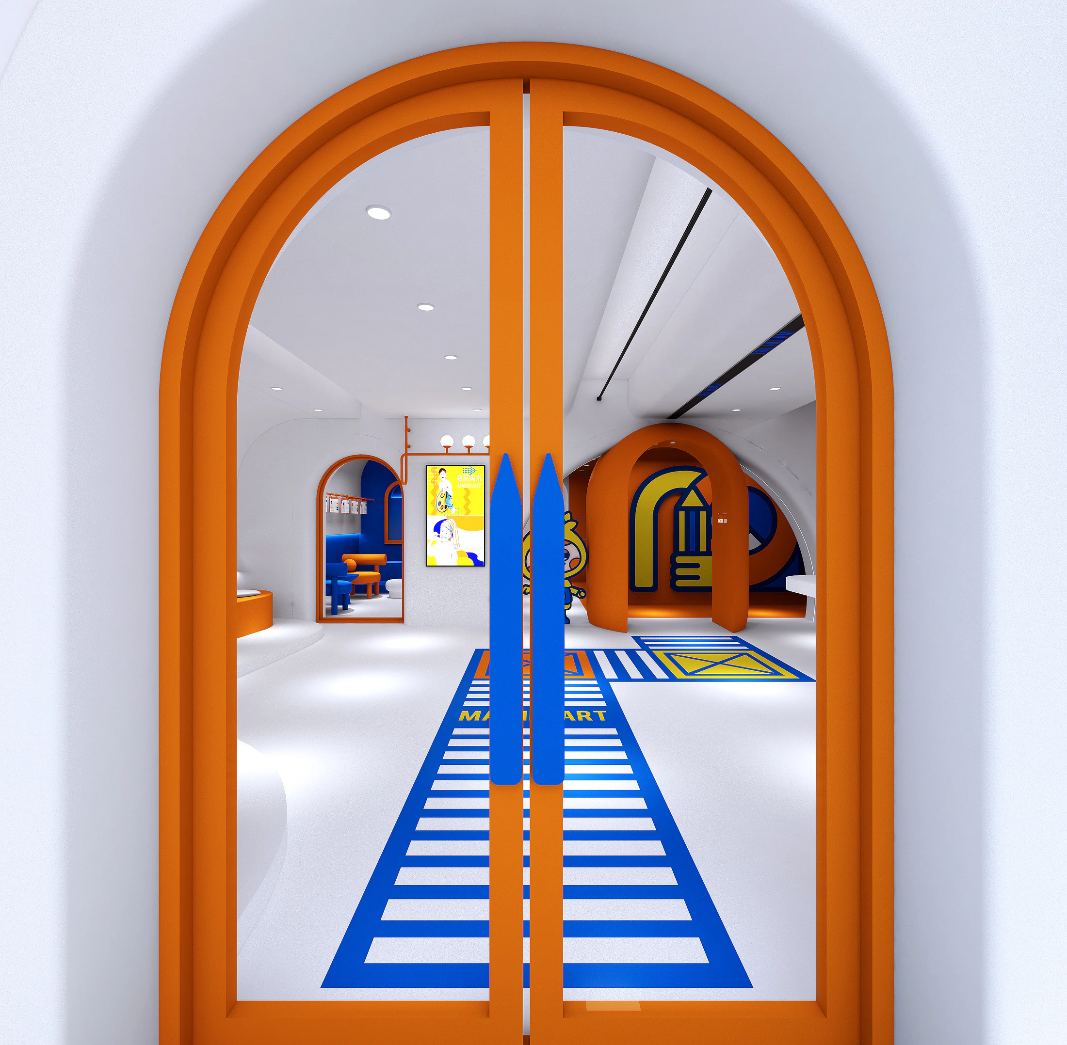 HOMESEE Children Art Education Center Commercial Interior Design commercial interior case image 03
