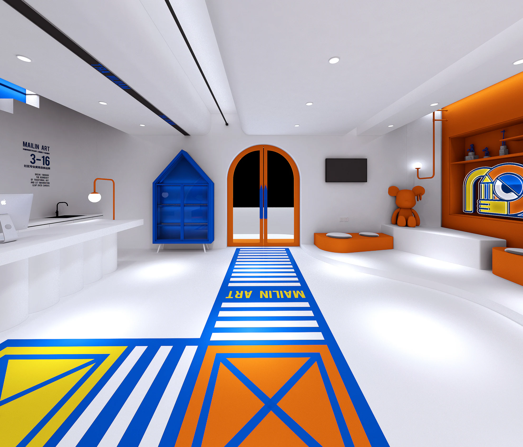 HOMESEE Children Art Education Center Commercial Interior Design commercial interior case image 08