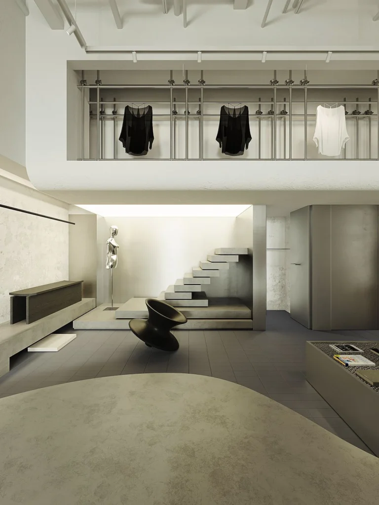 HOMESEE Minimalist Industrial Fashion Store Commercial Interior Design commercial interior case image 07