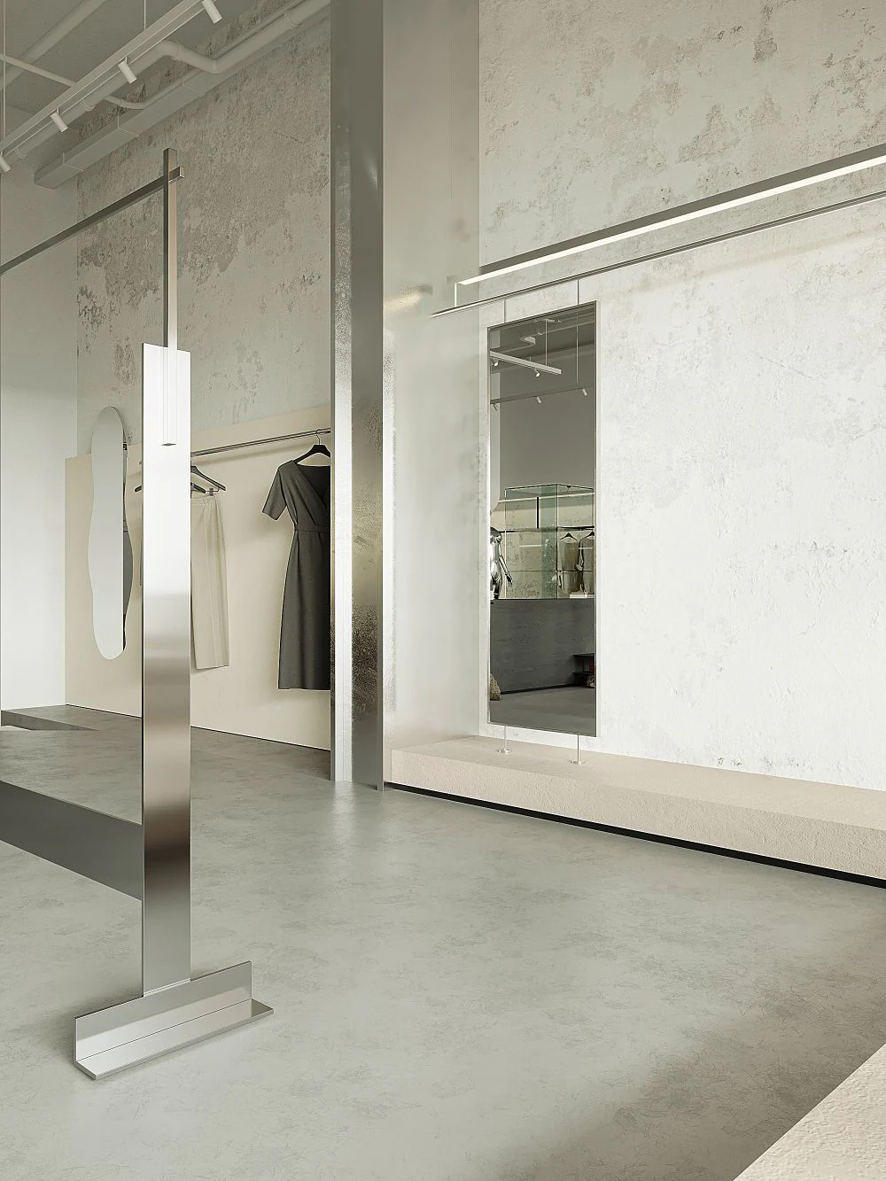 HOMESEE Minimalist Industrial Fashion Store Commercial Interior Design commercial interior case image 10