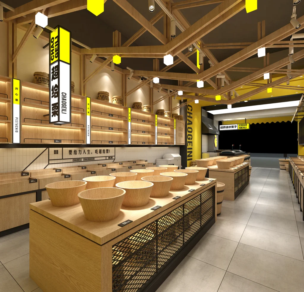 HOMESEE Chaogei Li Chestnut Nut Store Commercial Interior Design commercial interior case image 03