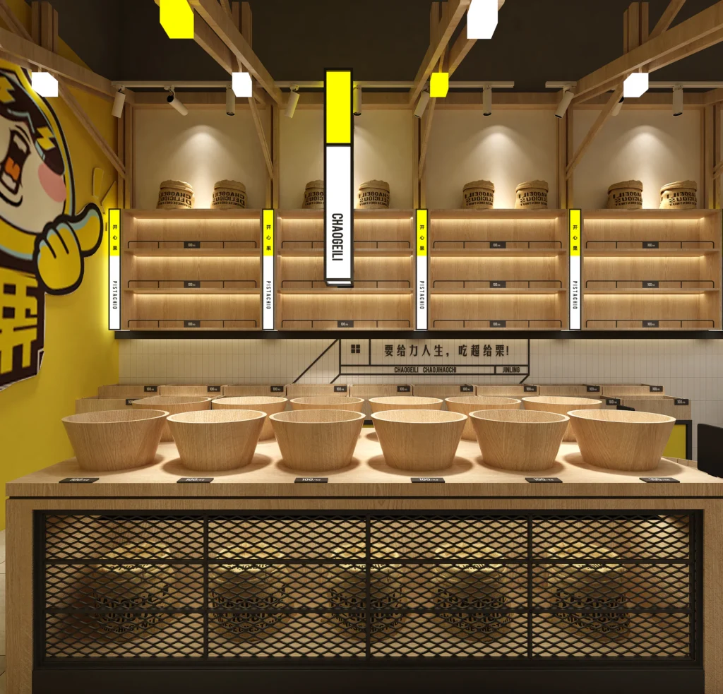 HOMESEE Chaogei Li Chestnut Nut Store Commercial Interior Design commercial interior case image 06