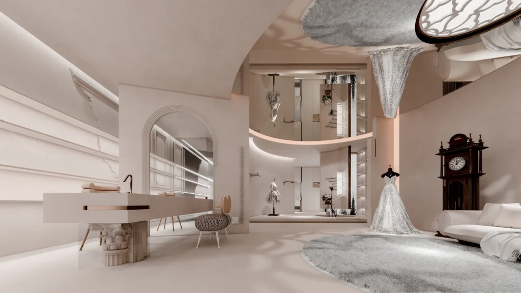 HOMESEE Touch And Feel Bridal Flagship Store Commercial Interior Design commercial interior case image 09