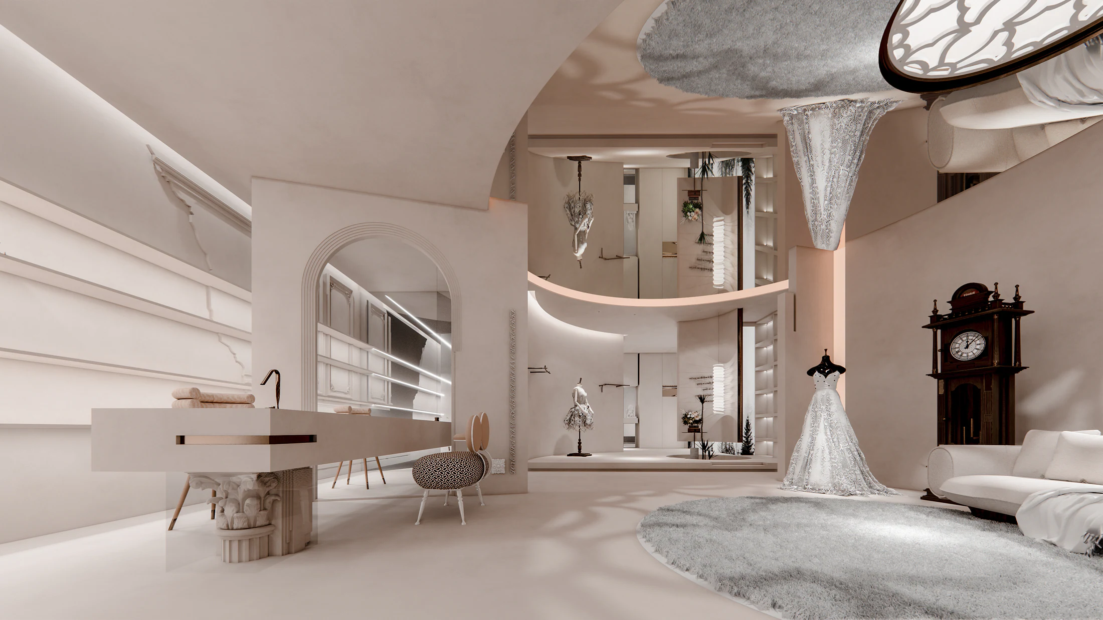 HOMESEE Touch And Feel Bridal Flagship Store Commercial Interior Design commercial interior case image 09