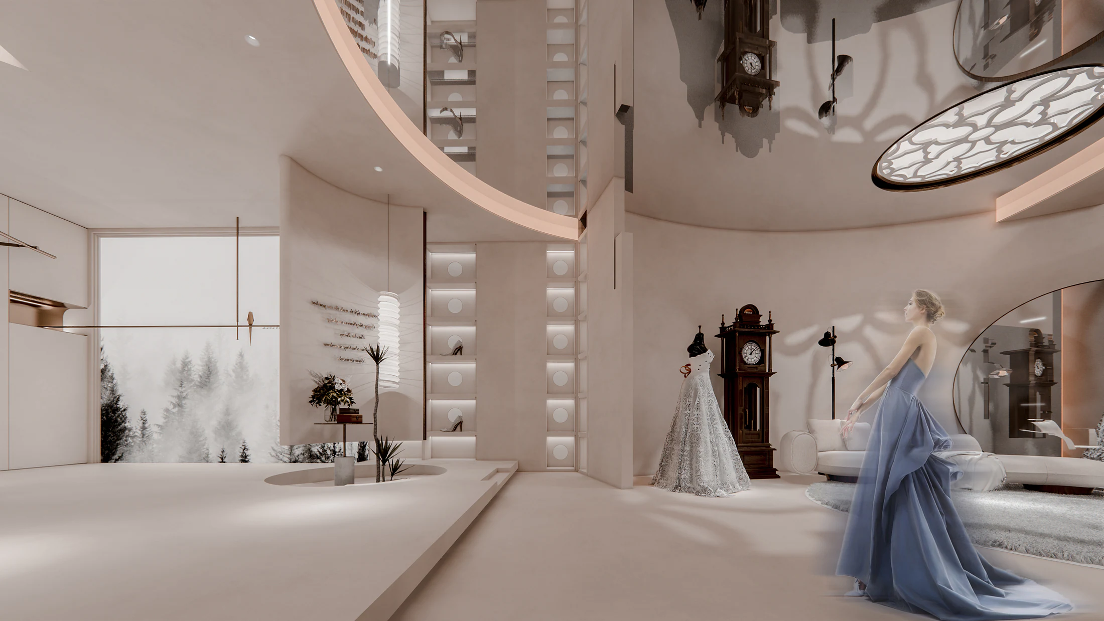 HOMESEE Touch And Feel Bridal Flagship Store Commercial Interior Design commercial interior case image 10