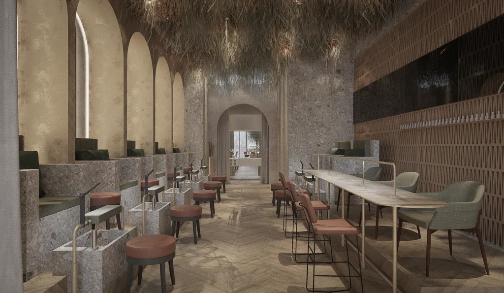 HOMESEE MIKA Nail And SPA Commercial Interior Design