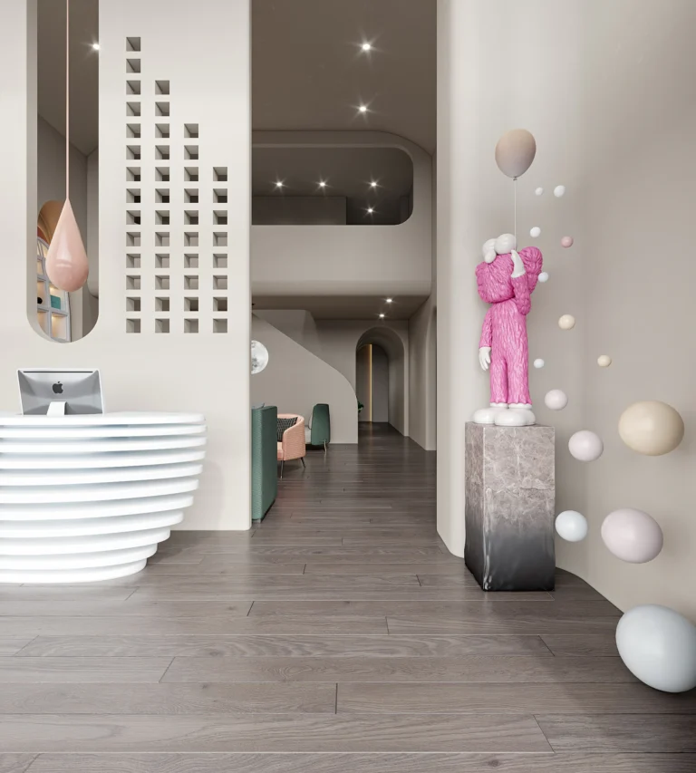 HOMESEE Nordic Beauty Salon Commercial Interior Design
