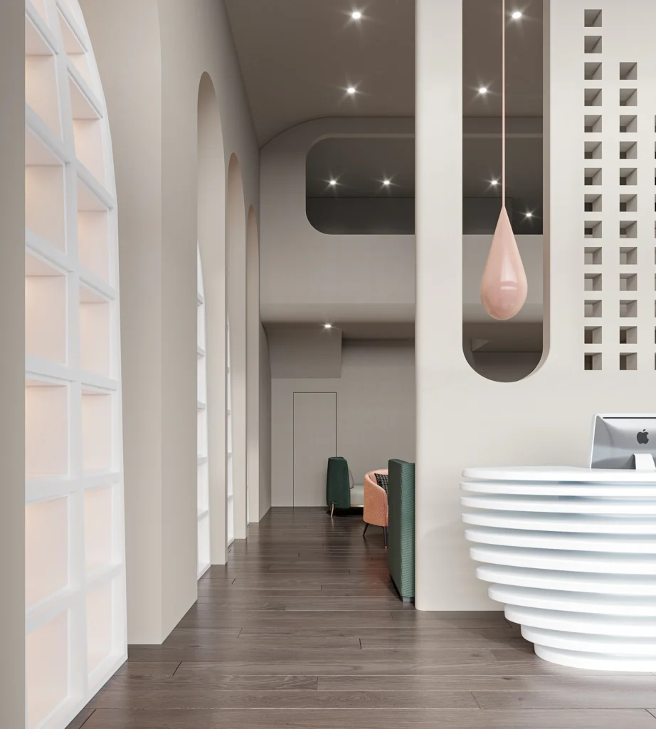 HOMESEE Nordic Beauty Salon Commercial Interior Design commercial interior case image 02