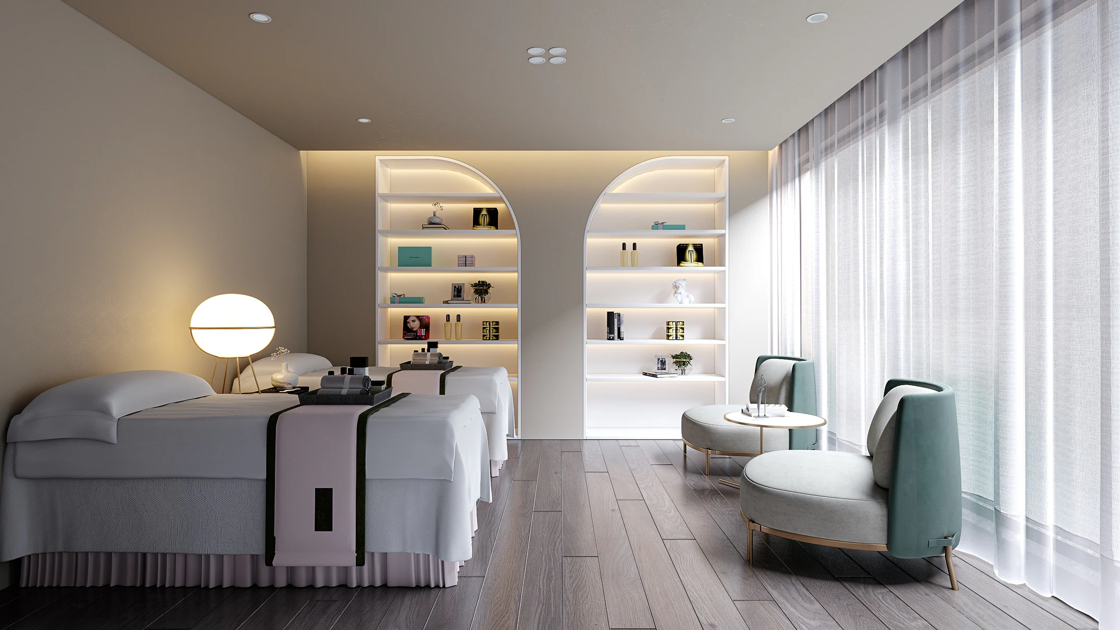 HOMESEE Nordic Beauty Salon Commercial Interior Design commercial interior case image 07