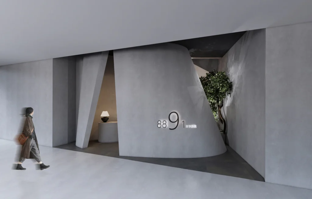 HOMESEE 8891 Aesthetic Salon Commercial Interior Design