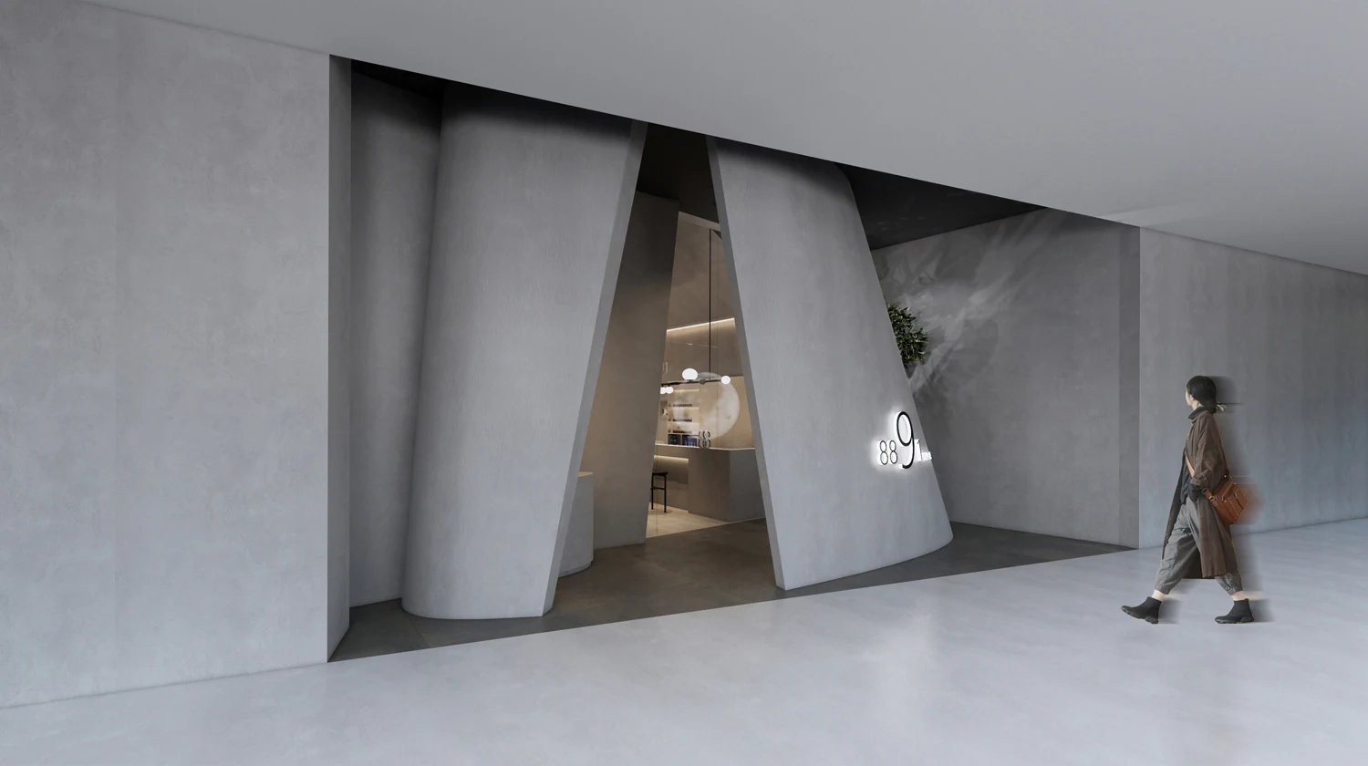HOMESEE 8891 Aesthetic Salon Commercial Interior Design commercial interior case image 02