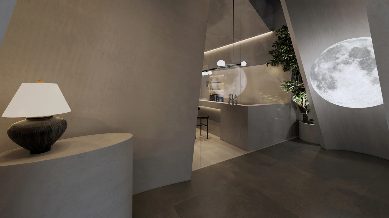 HOMESEE 8891 Aesthetic Salon Commercial Interior Design commercial interior case image 06