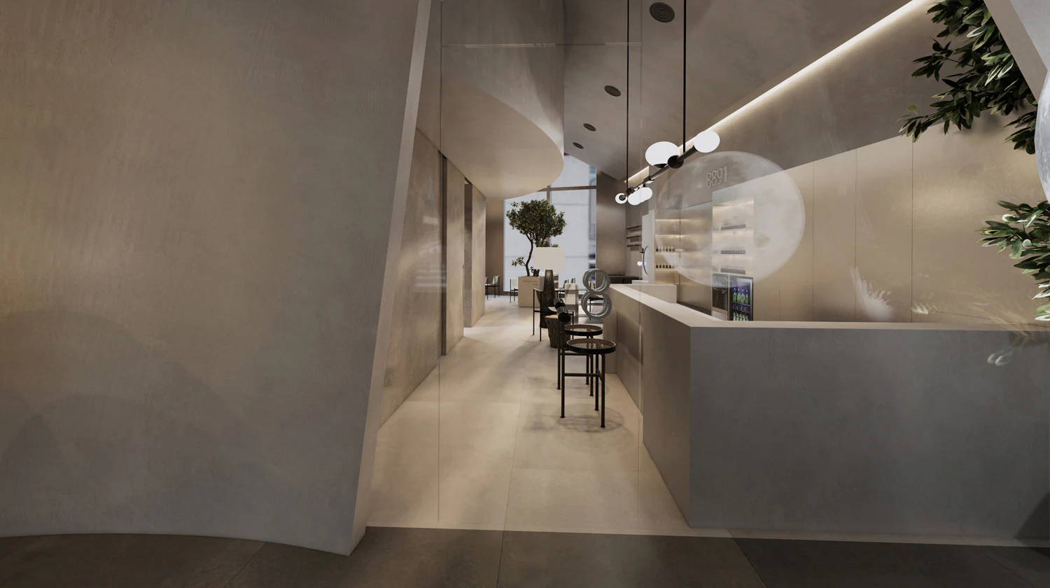 HOMESEE 8891 Aesthetic Salon Commercial Interior Design commercial interior case image 08