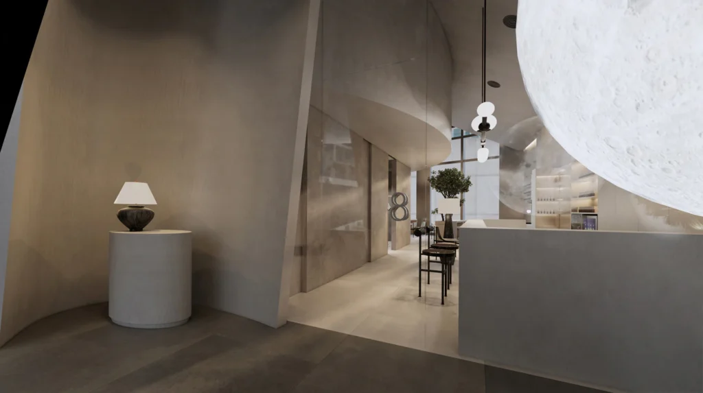 HOMESEE 8891 Aesthetic Salon Commercial Interior Design commercial interior case image 09