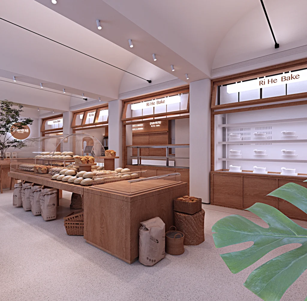 HOMESEE Rihe Japanese Bakery Commercial Interior Design commercial interior case image 10