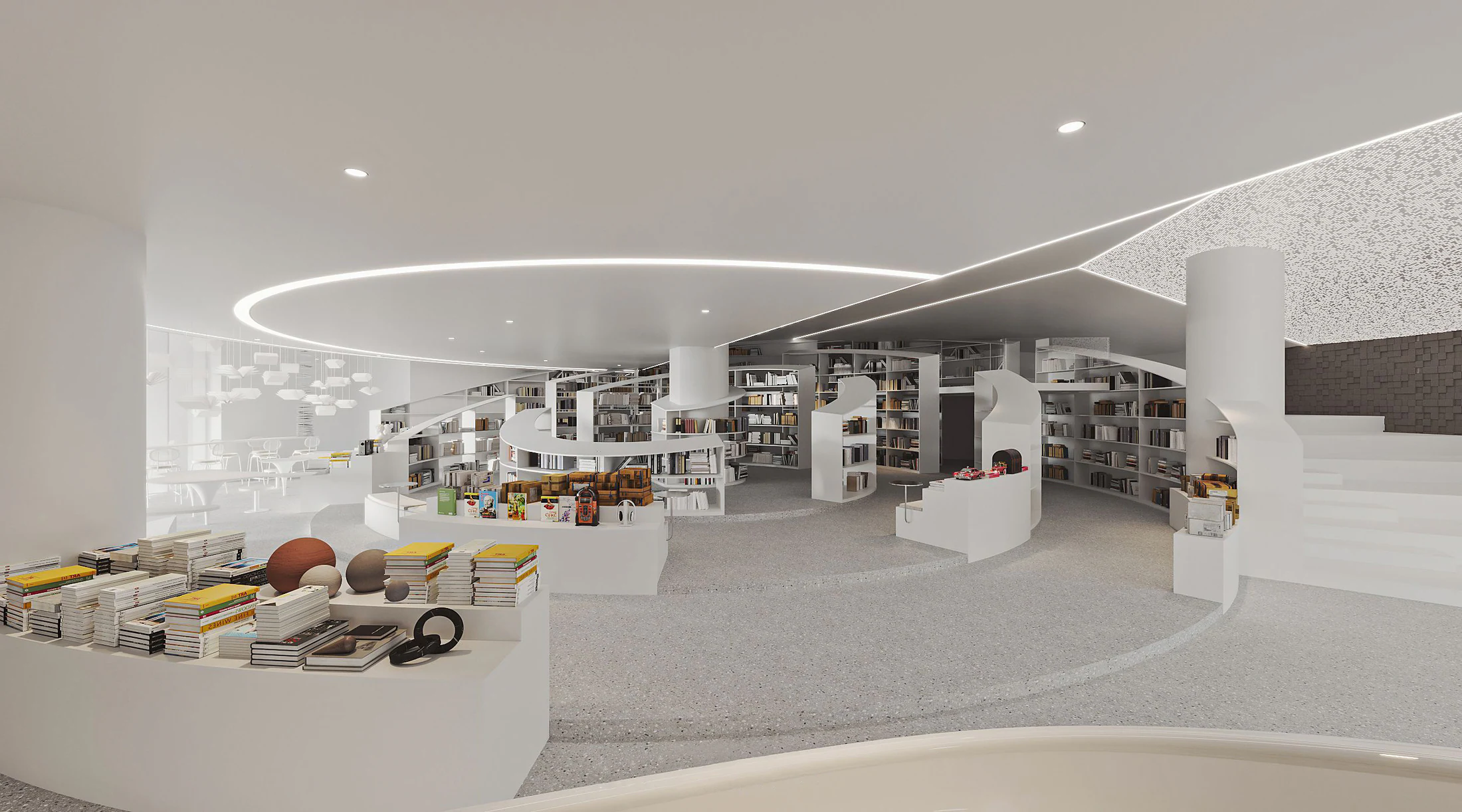 HOMESEE Nanjing New Concept Bookstore Commercial Interior Design commercial interior case image 03