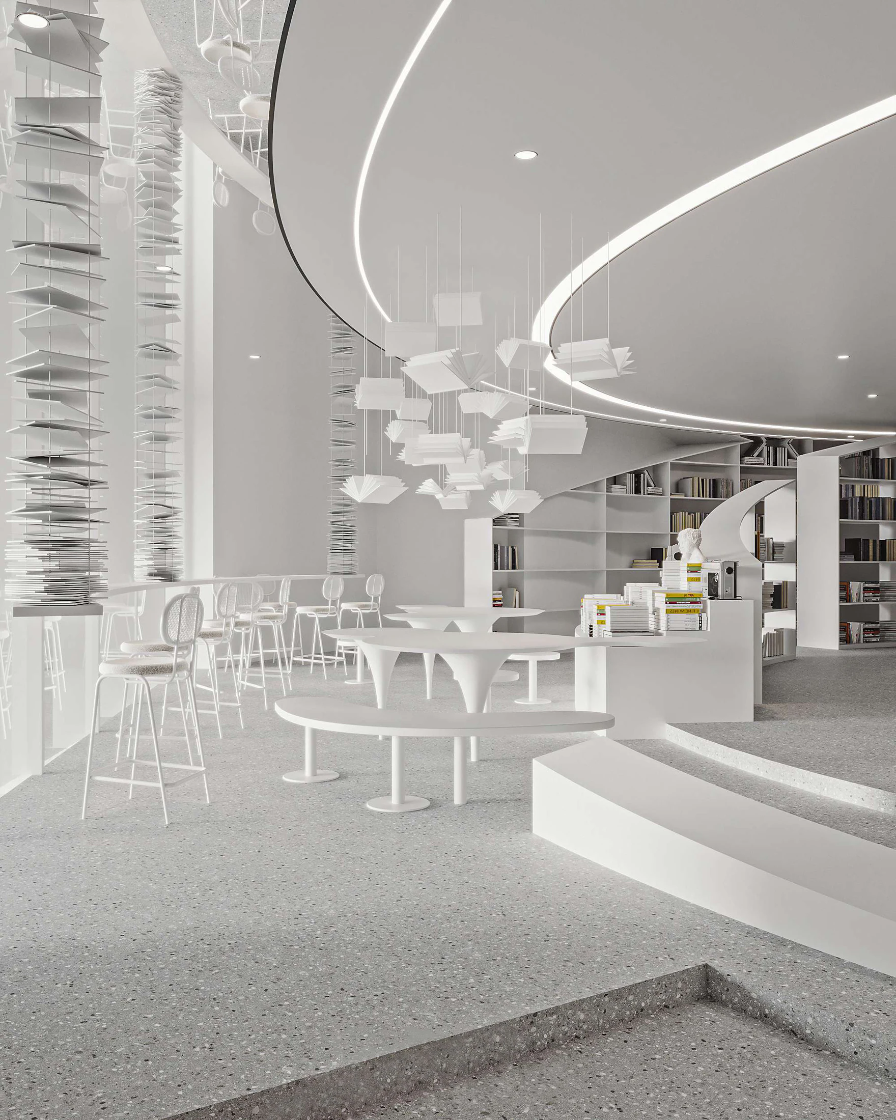 HOMESEE Nanjing New Concept Bookstore Commercial Interior Design commercial interior case image 05