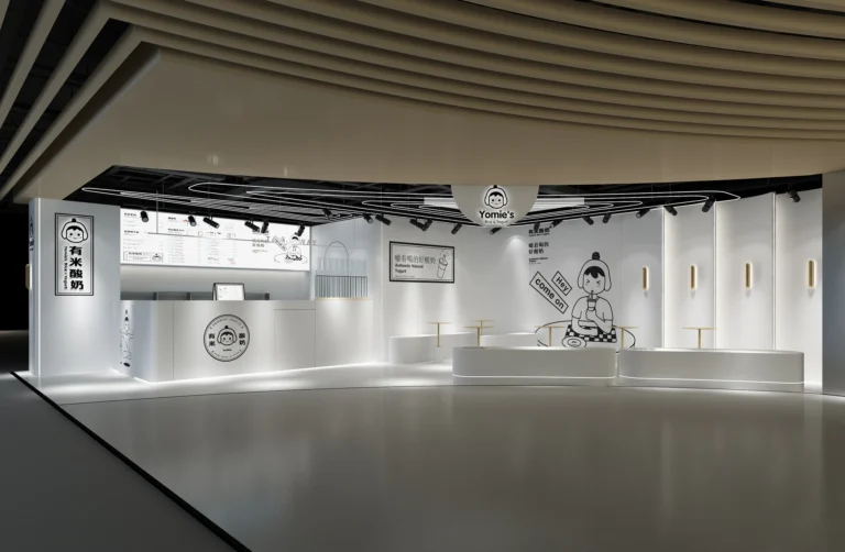 HOMESEE Youmi Yogurt Shop Commercial Interior Design