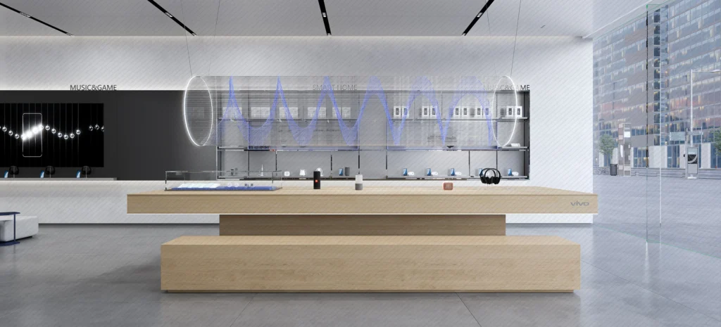 HOMESEE vivo Retail Zone Store Commercial Interior Design commercial interior case image 09