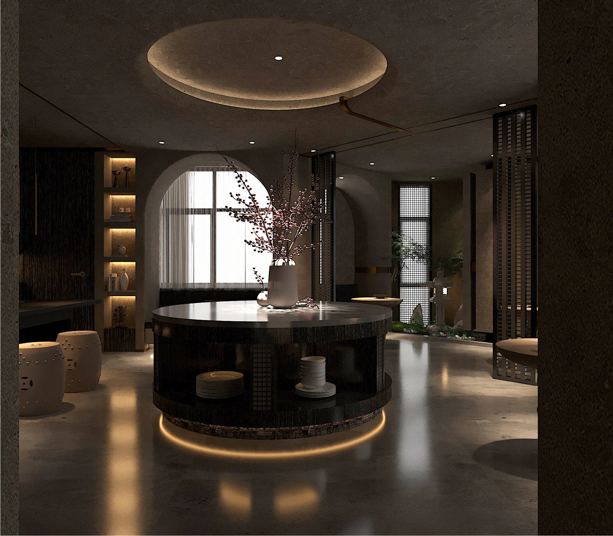 HOMESEE Kunming Rushi Yijing SPA Commercial Interior Design commercial interior case image 02