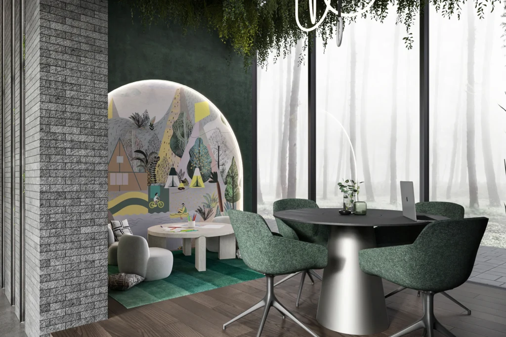 HOMESEE Urman City Open Office Interior Design office interior case image 10