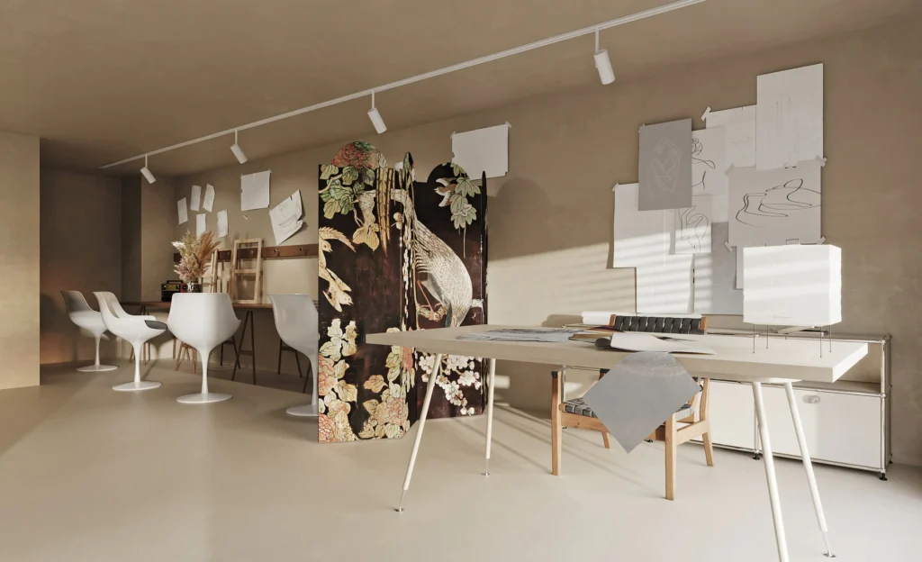 HOMESEE Floral Studio Interior Design office interior case image 02