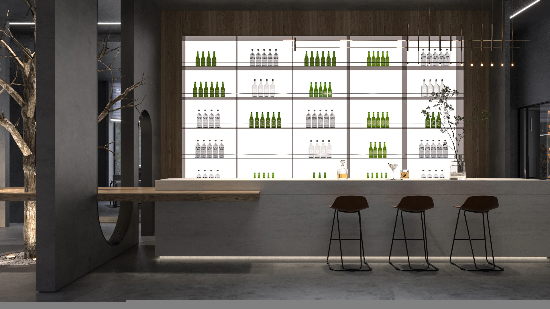 HOMESEE Quiet Night Office Interior Design office interior case image 04