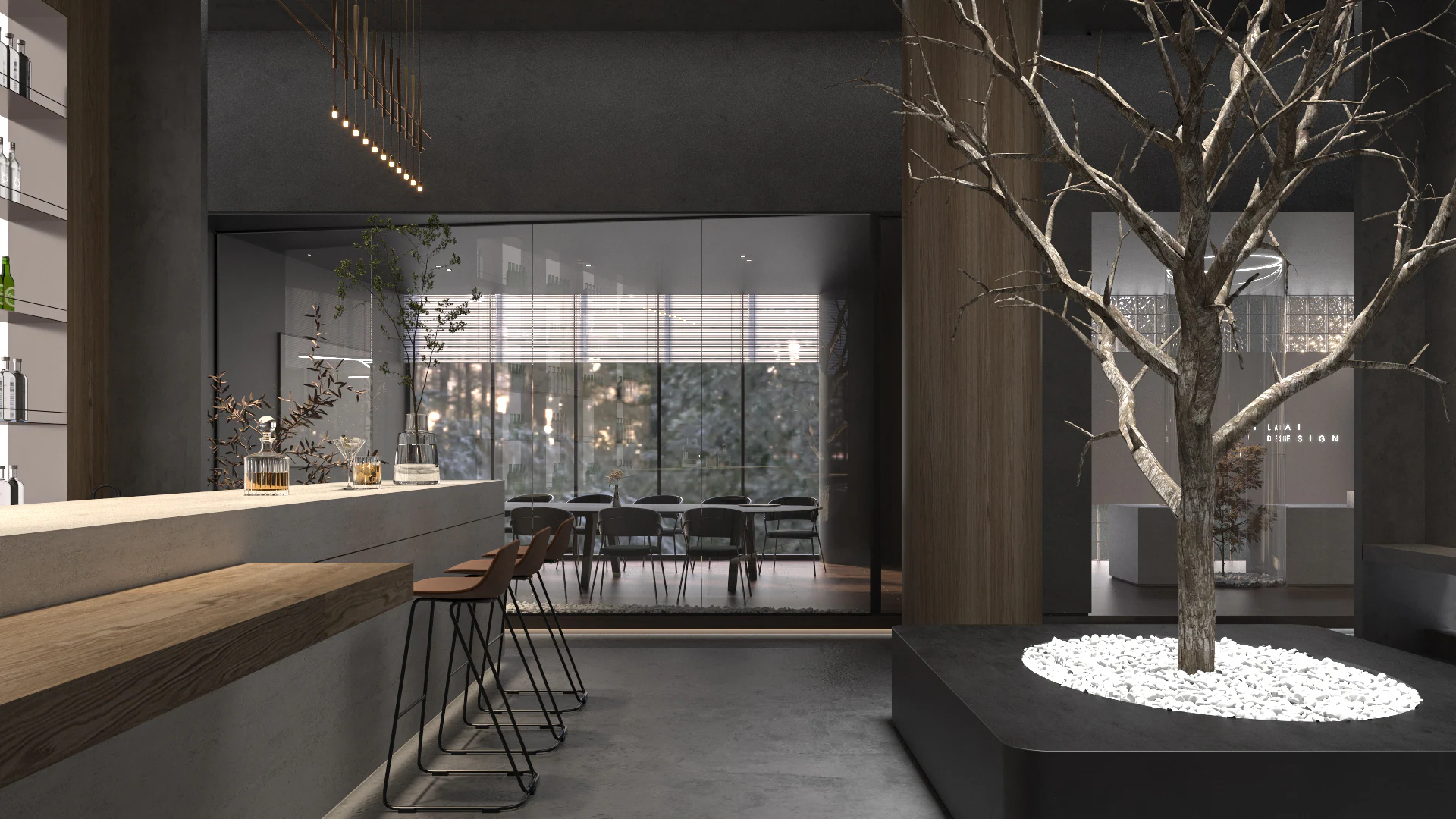 HOMESEE Quiet Night Office Interior Design office interior case image 05