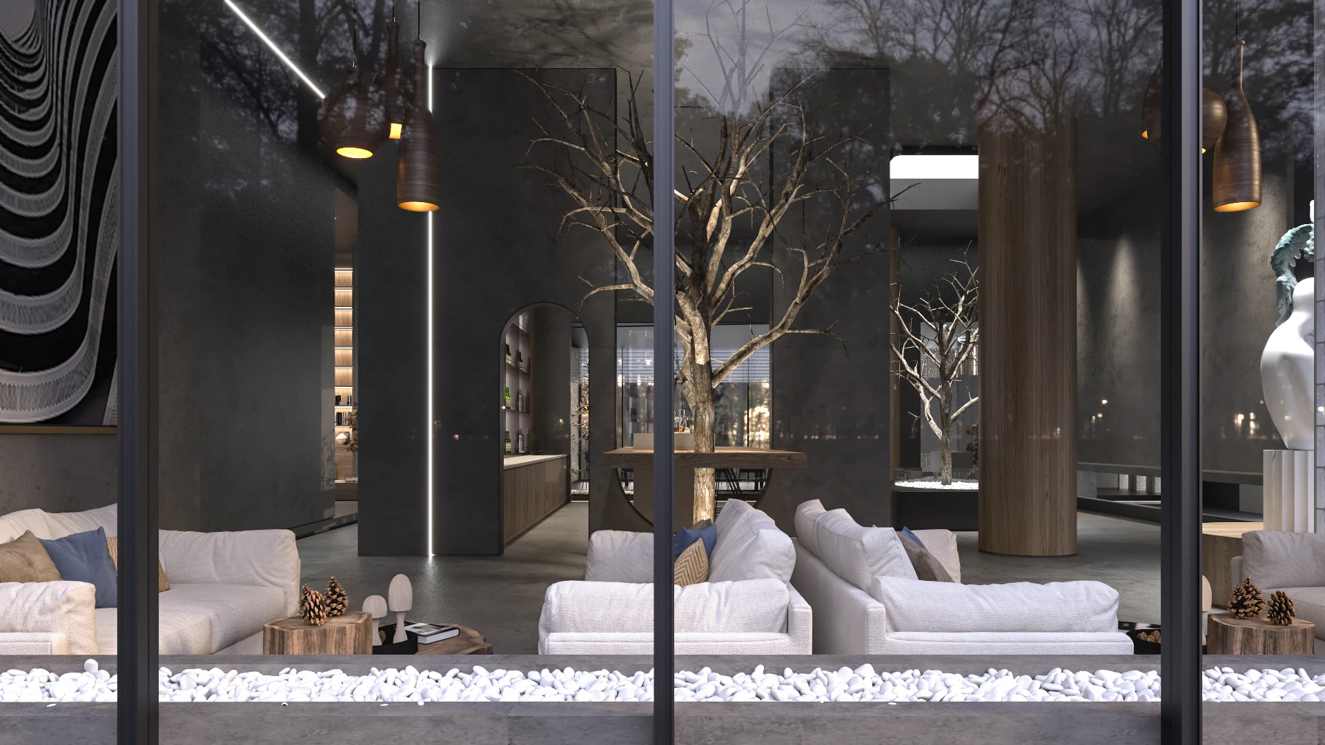 HOMESEE Quiet Night Office Interior Design office interior case image 07
