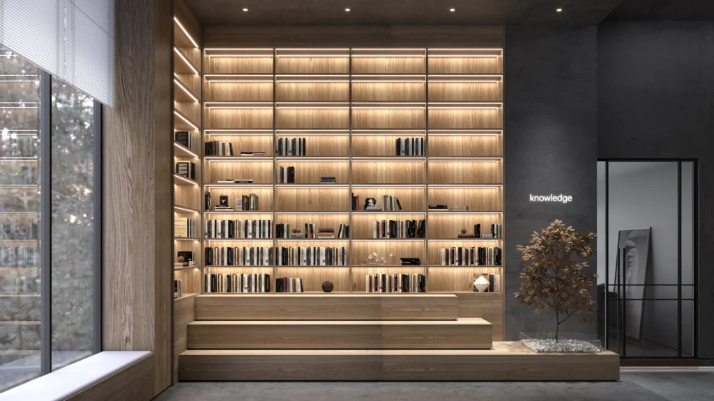 HOMESEE Quiet Night Office Interior Design office interior case image 08