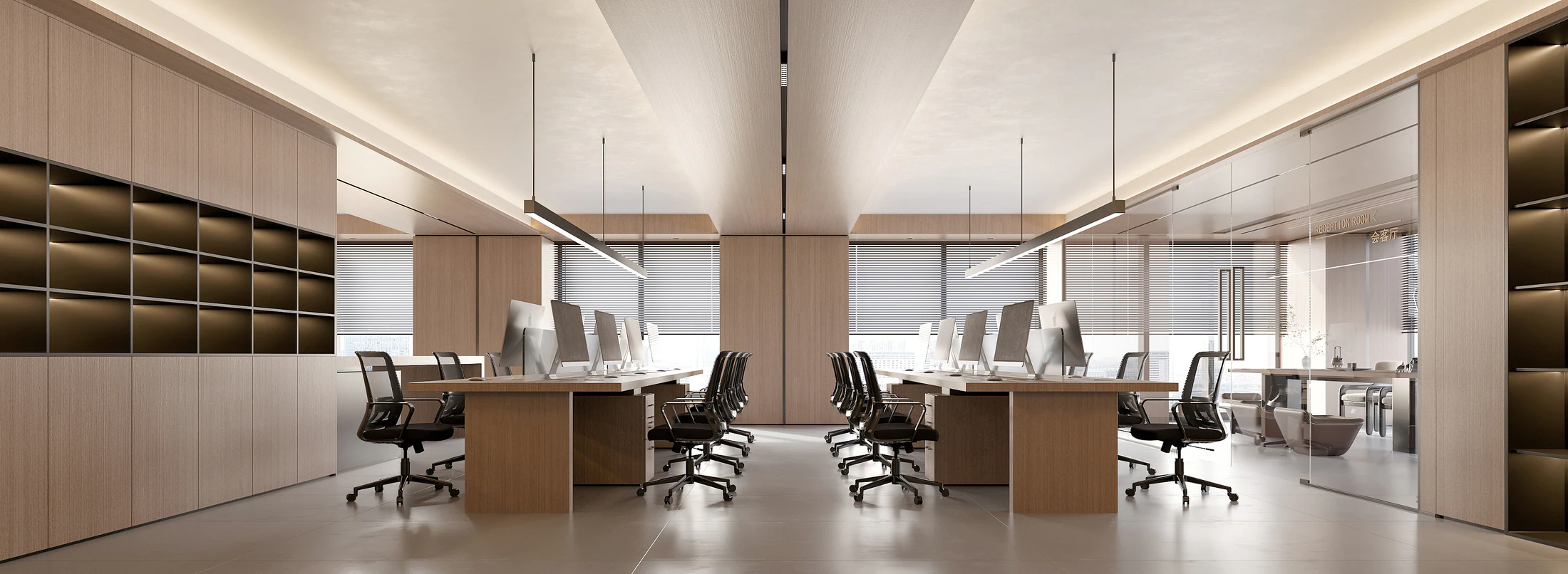 HOMESEE BoShi Education Office Workspace Interior Design office interior case image 02