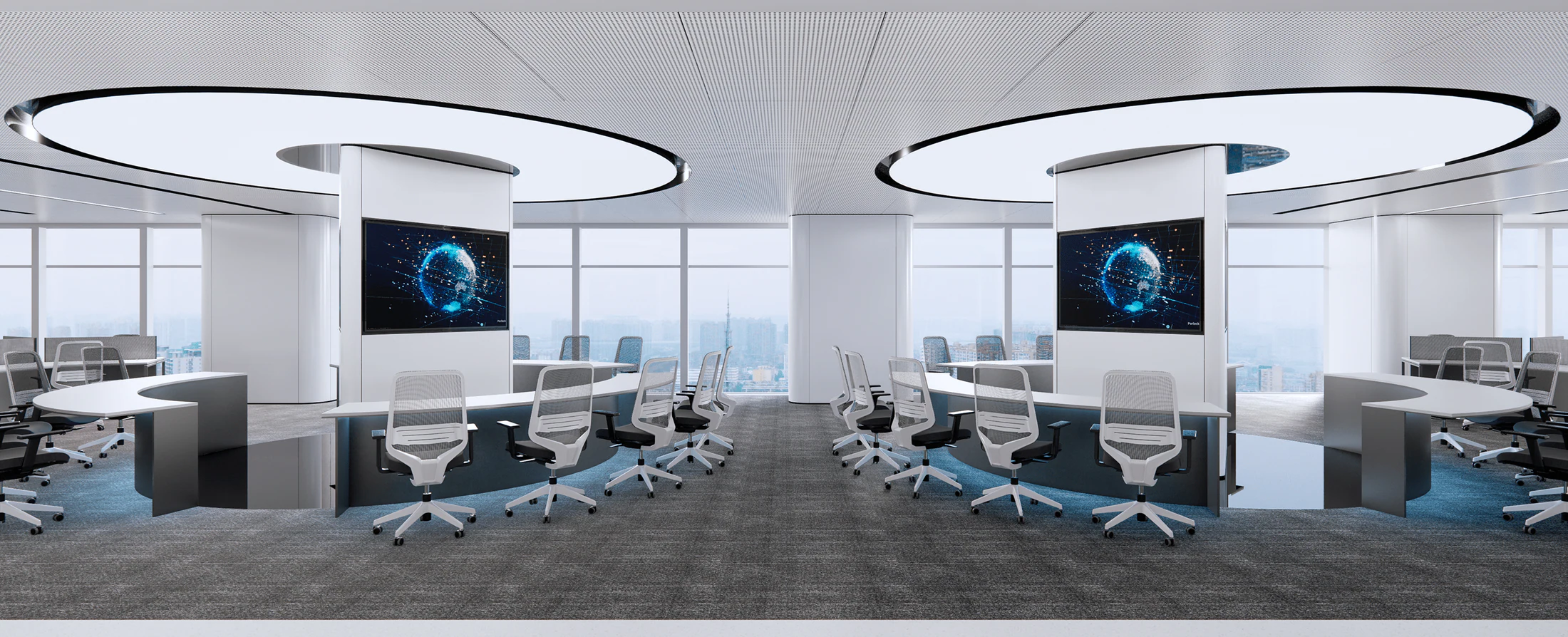 HOMESEE Entropy Office Workspace Interior Design office interior case image 06