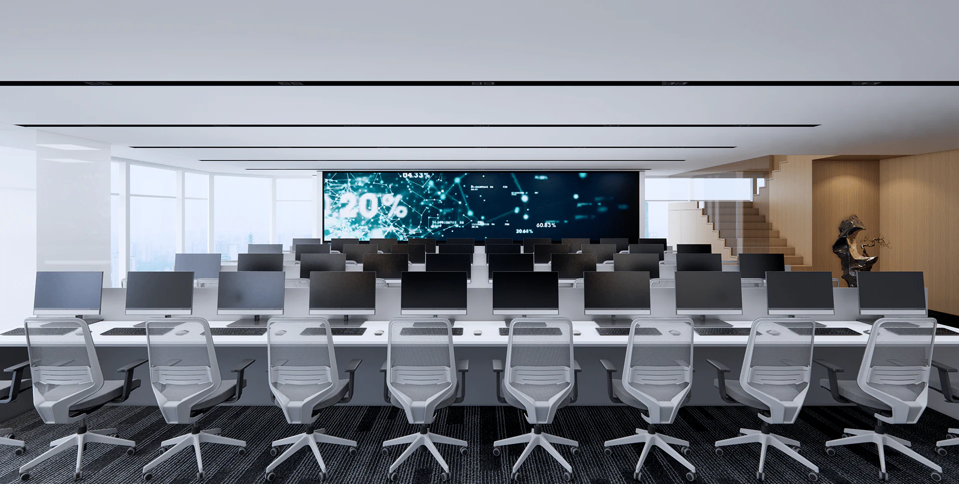 HOMESEE Entropy Office Workspace Interior Design office interior case image 10