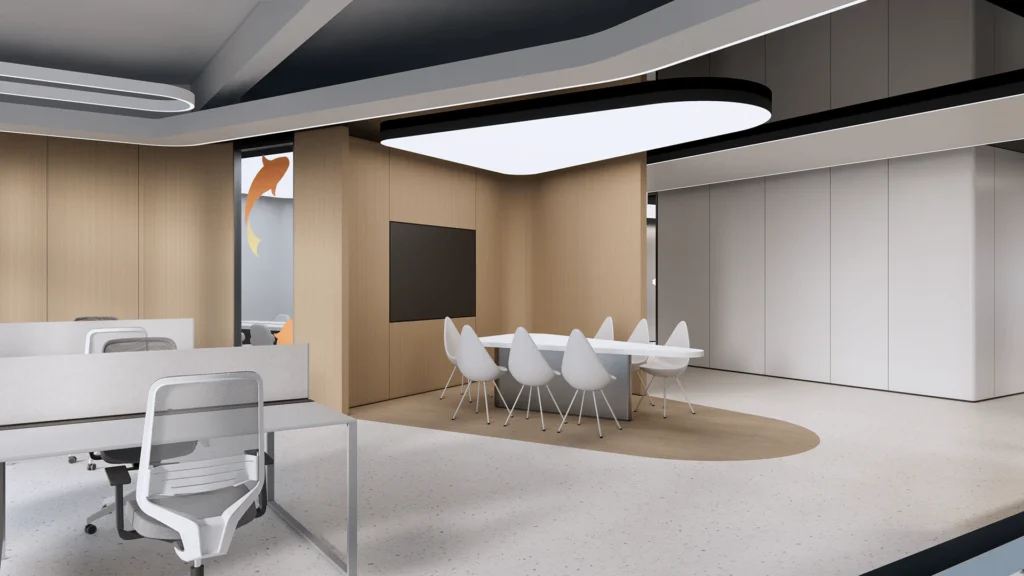 HOMESEE Fluid Office Workspace Interior Design