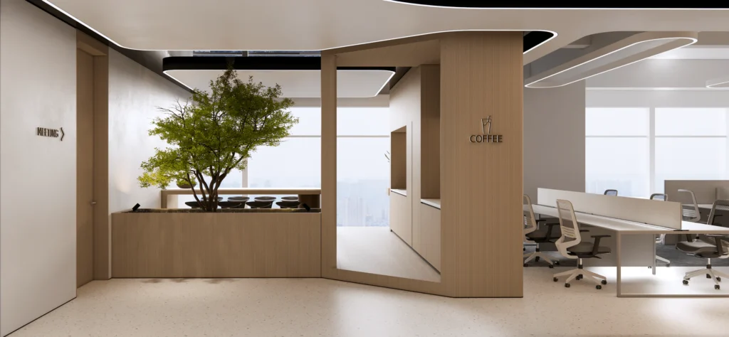 HOMESEE Fluid Office Workspace Interior Design office interior case image 02