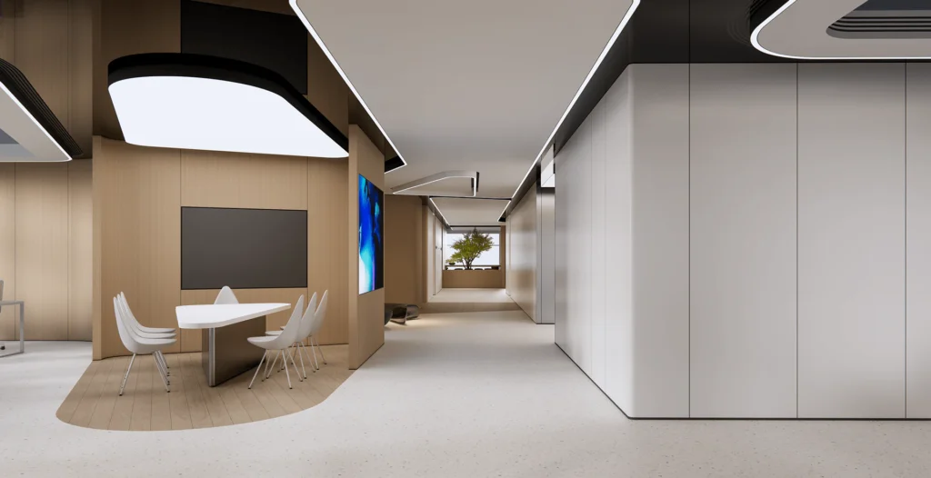 HOMESEE Fluid Office Workspace Interior Design office interior case image 04