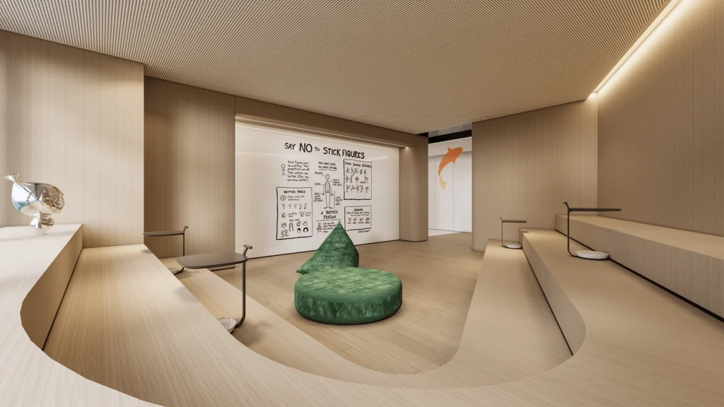 HOMESEE Fluid Office Workspace Interior Design office interior case image 05