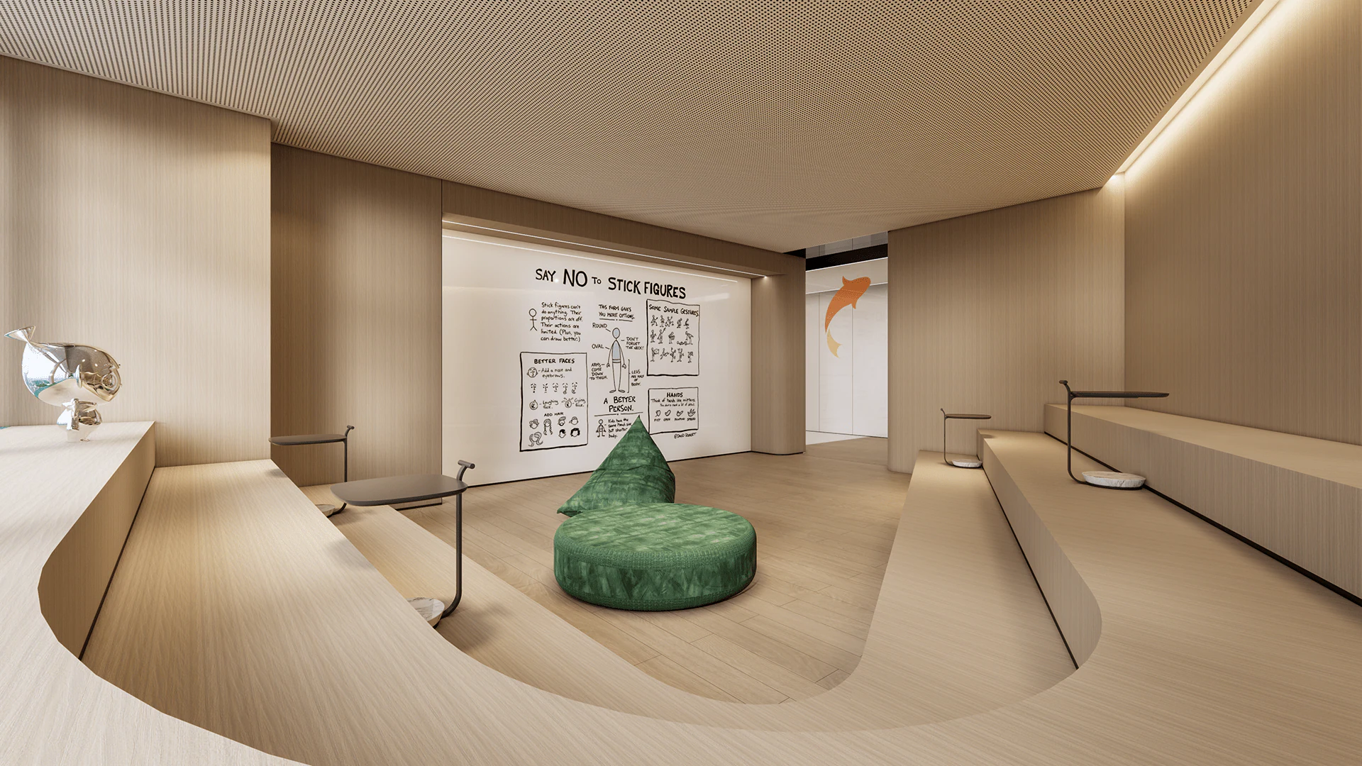 HOMESEE Fluid Office Workspace Interior Design office interior case image 05