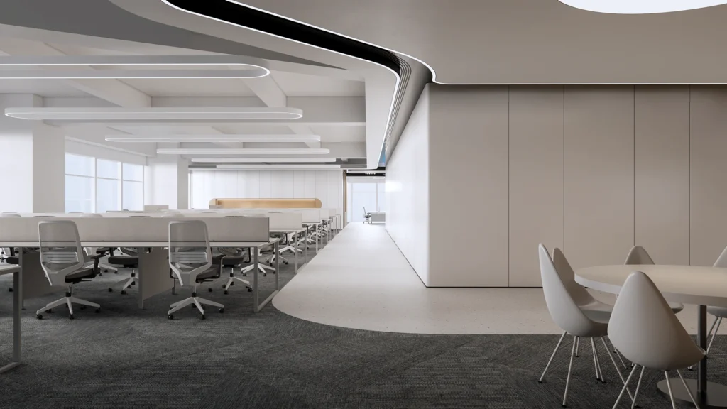 HOMESEE Fluid Office Workspace Interior Design office interior case image 08