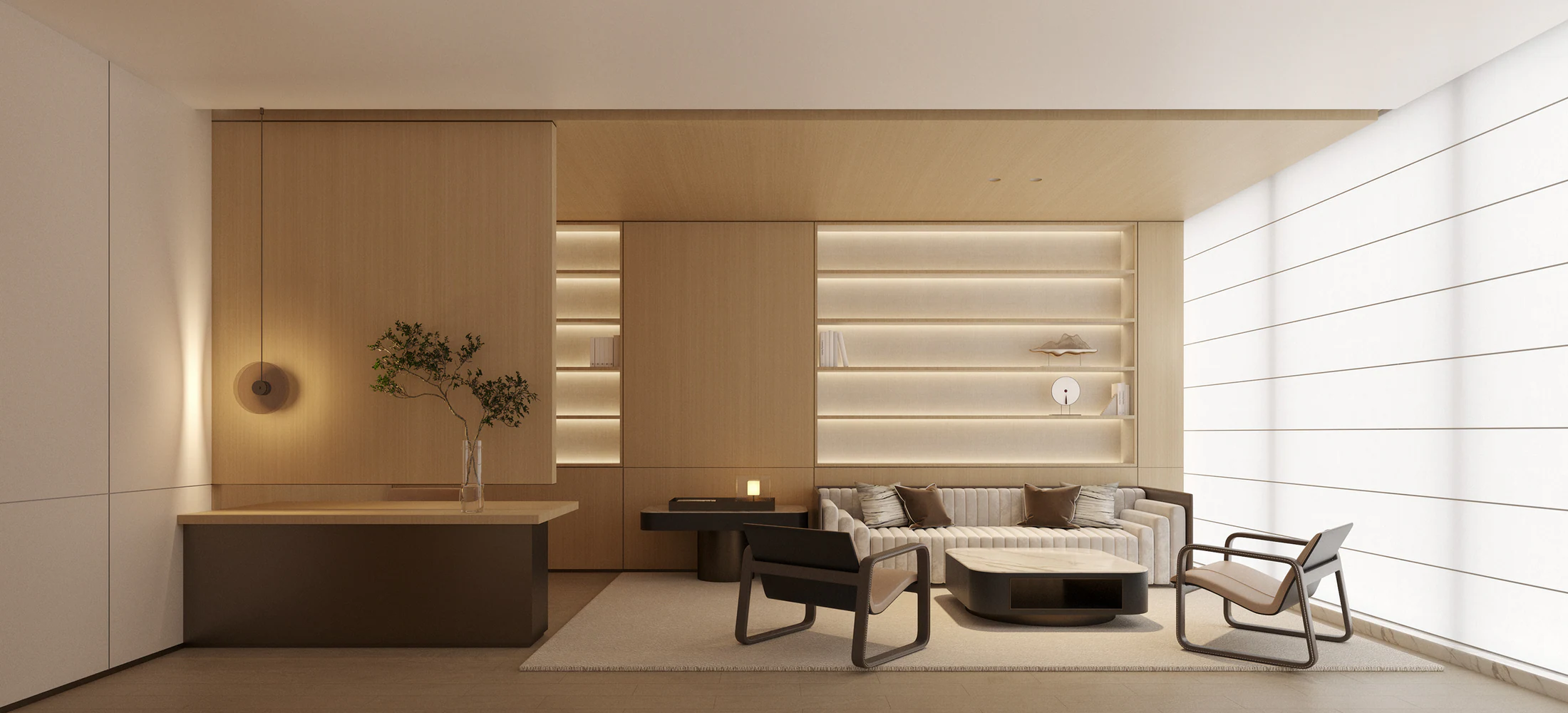HOMESEE Pure Office Workspace Interior Design office interior case image 04