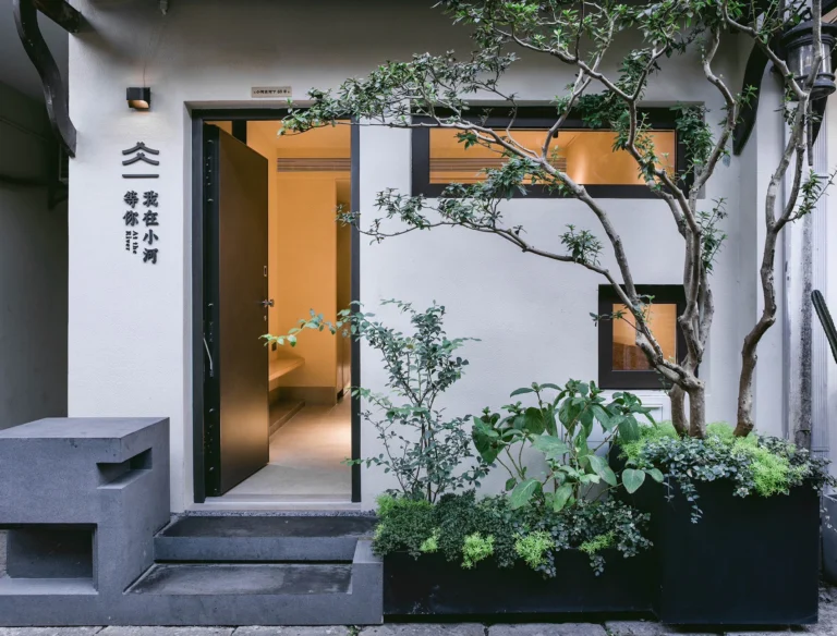 HOMESEE Hangzhou Riverside Teahouse Interior Design