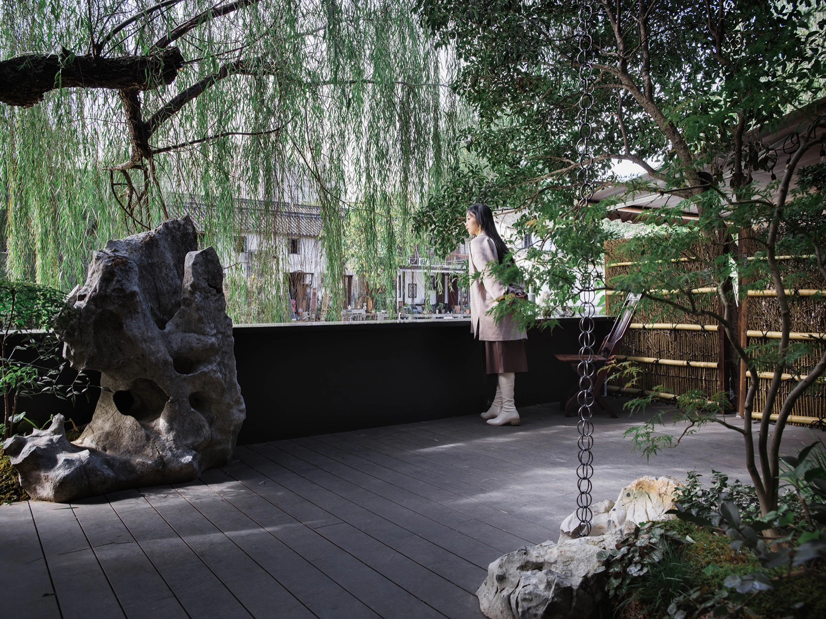 HOMESEE Hangzhou Riverside Teahouse Interior Design restaurant interior case image 05