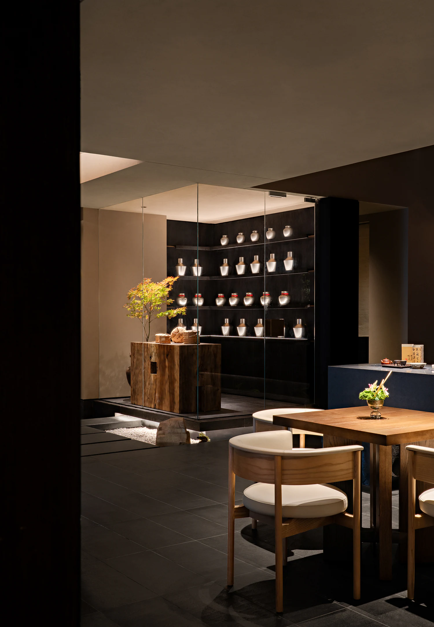 HOMESEE Shanghai Mountain Language Tea House Interior Design restaurant interior case image 05