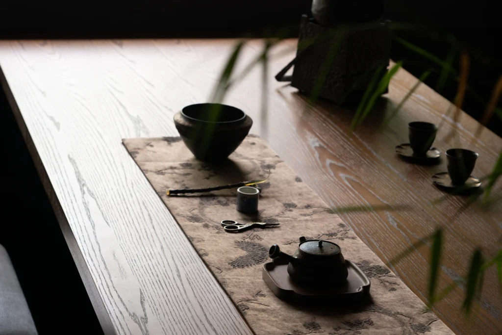 HOMESEE Shanghai Mountain Language Tea House Interior Design restaurant interior case image 06